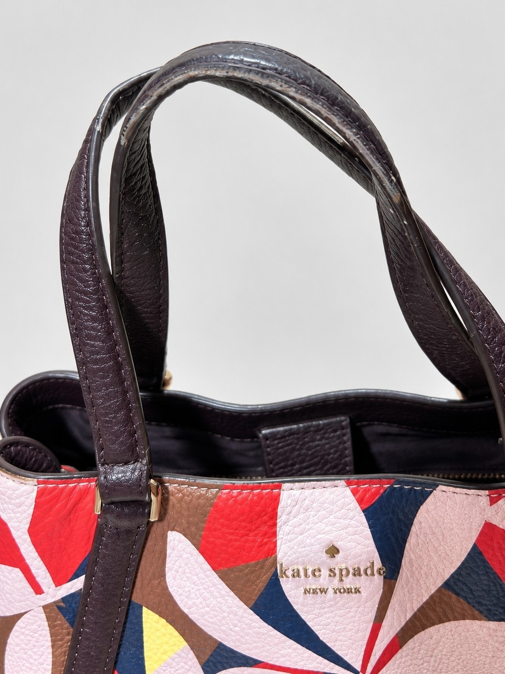 Kate Spade New York Multicolor Floral Leaf Print Tote Bag - Picture 12 of 12